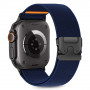 Tech-Protect Nylon Clasp laikrodžio apyrankė Apple Watch 6 / 7 / 8 / 9 / 10 / SE / Ultra 1 / 2 44/45/46/49 mm, Navy