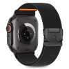 Tech-Protect Nylon Clasp laikrodžio dirželis Apple Watch 6 / 7 / 8 / 9 / 10 / SE / Ultra 1 / 2 44/45/46/49 mm, juodas