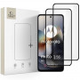 Tech-Protect Glass Fit+ grūdintas stiklas skirtas Motorola Moto G56 5G (2 vnt.), juodas