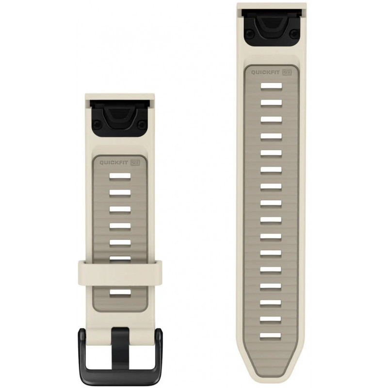 Garmin QuickFit 20 mm silikoninė apyrankė, Cream / French Gray (010-14506-04)