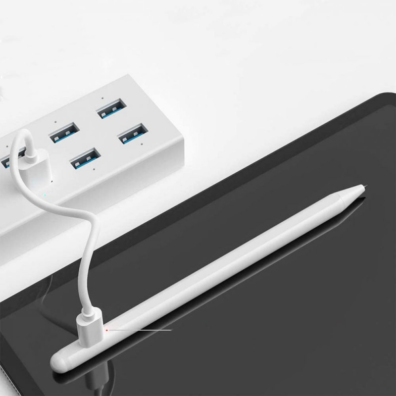 Tech-Protect skaitmeninis rašiklis su ekrano jutikliu, skirtas Apple iPad, baltas