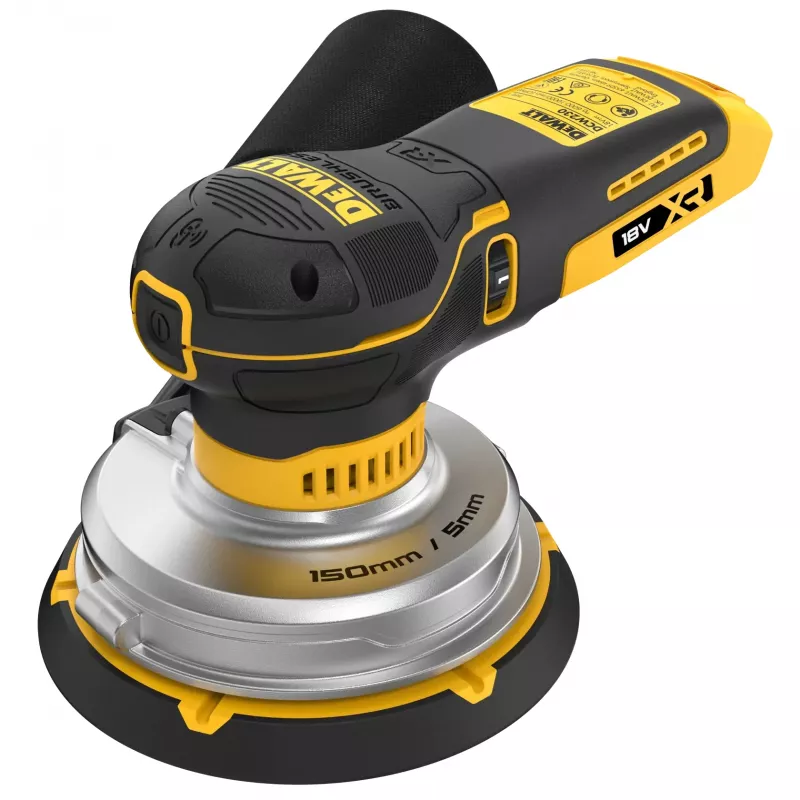 DeWalt DCW230NT-XJ 150 mm akumuliatorinis ekscentrinis šlifuoklis