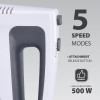 Rankinis plaktuvas Maestro MR-502, 500 W, baltas/juodas