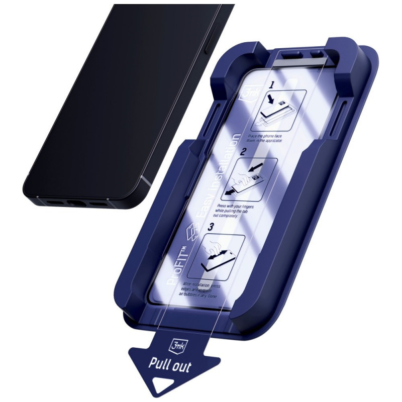 3MK HardGlass Max grūdintas stiklas, skirta Apple iPhone 17 Pro / 18 Pro, juodas