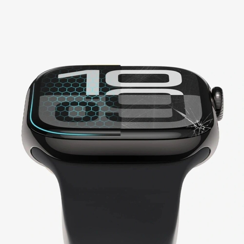 Tech-Protect Glass Flex+ hibridinio stiklo ekrano apsauga Garmin Forerunner 970 / 570 47 mm (2 vnt.), juoda