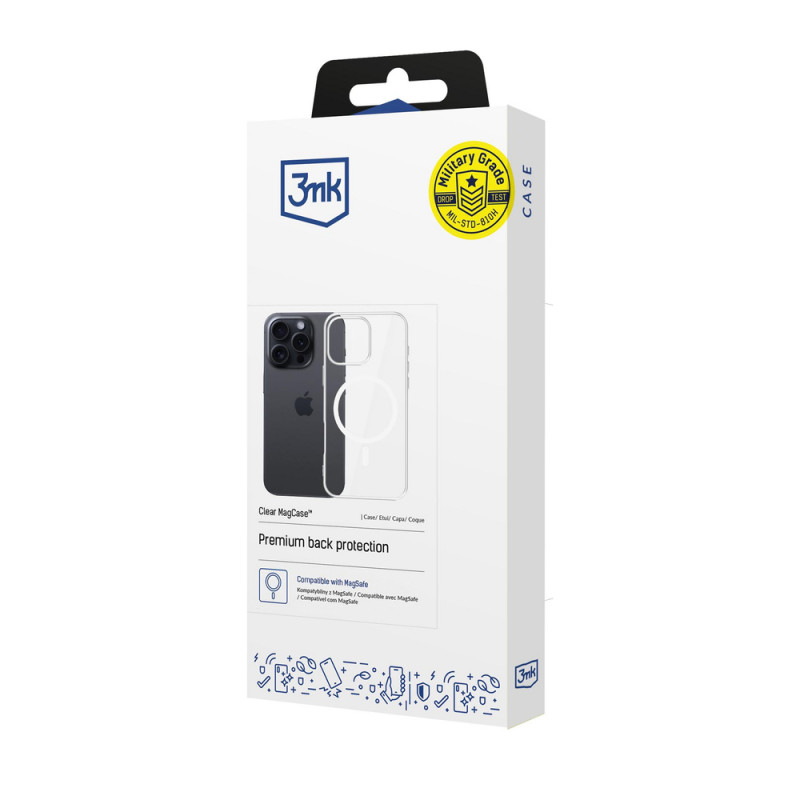 3mk Clear MagCase, skaidrus, skirtas Apple iPhone 16 Pro Max