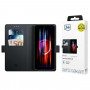 3MK Wallet Case dėklas Samsung Galaxy A16, juodas