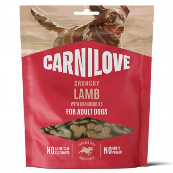 Carnilove Crunchy Lamb su spanguolėmis šunų skanėstas, 200 g