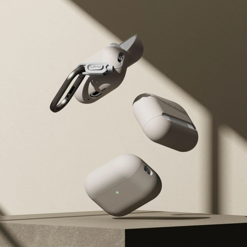 Ringke Silicone Ringke silikoninis dėklas Apple AirPods Pro 3, Stone (smėlio spalvos)