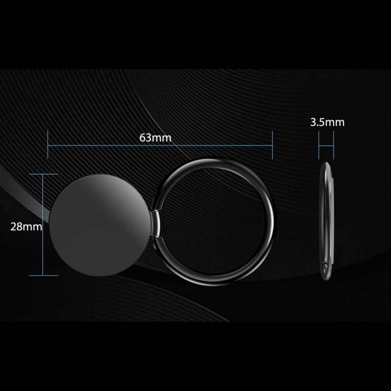 Tech-Protect Magnetic Phone Ring, juodas