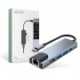 Tech-Protect V3 5in1 USB-C adapteris, pilkas