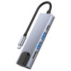 Tech-Protect V3 5in1 USB-C adapteris, pilkas
