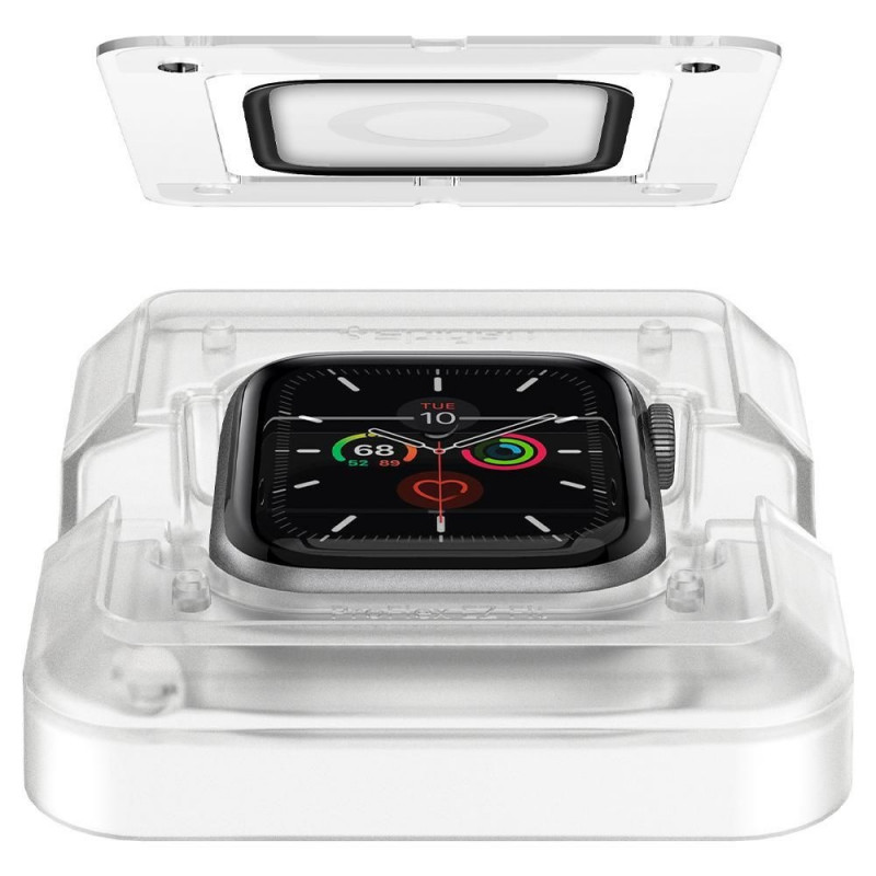 Spigen ProFlex EZ Fit AFL01220 hibridinio stiklo ekrano apsauga Apple Watch 4/5/6/7/8/9/SE 44/45 mm