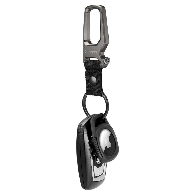 Spigen Rugged Armor Spigen dėklas Apple AirTag, matinė juoda