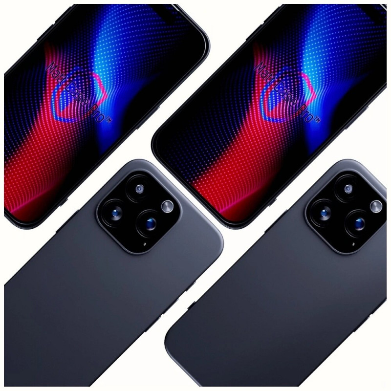 3MK Matt Case Pro dėklas, skirtas Apple iPhone 16 Pro Max, juodas