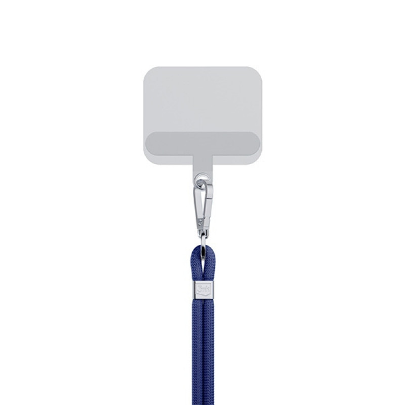 3MK EasyClip telefonų pakabukas, Dark Blue / Silver