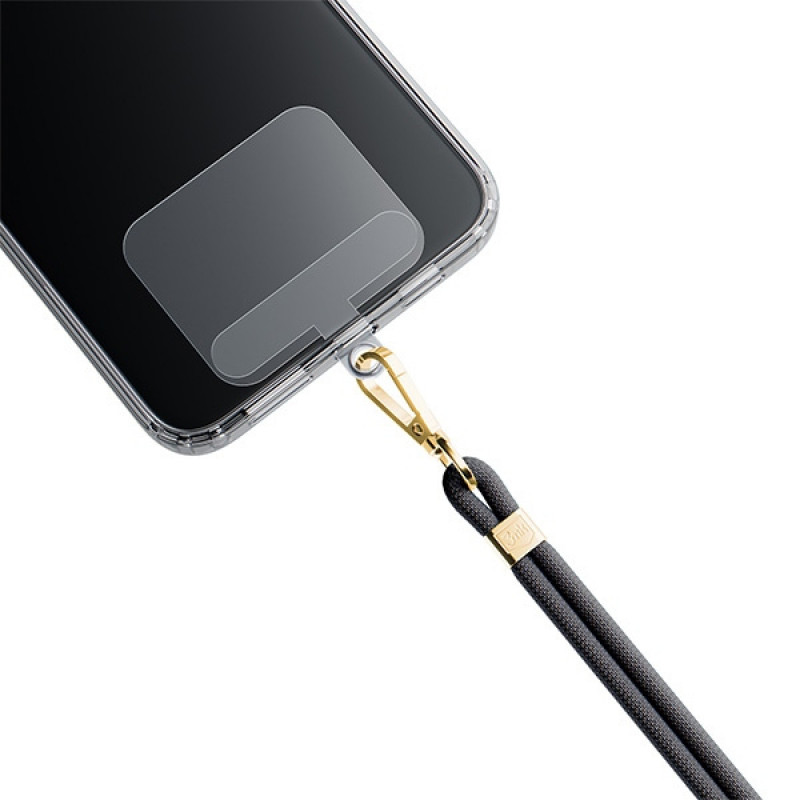 3MK EasyClip telefonų pakabukas, Black / Gold