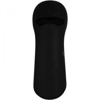 BUFF Ecostretch Balaclava vientisos juodos spalvos