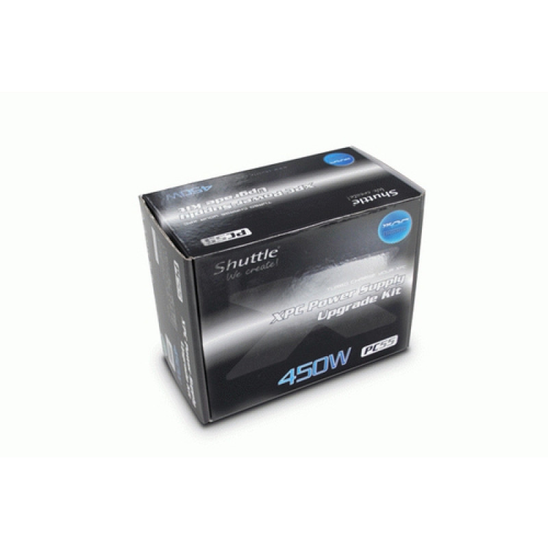 Shuttle PC55 maitinimo blokas, 450 W, ne modulinis, pilkas