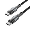 Tech-Protect UltraBoost USB-C/USB-C kabelis PD 60W 3A 100 cm, pilkas