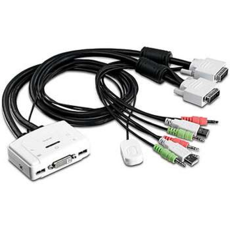 TRENDnet TK-214i KVM/garso perjungiklis, 2 x KVM/garso
