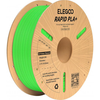 Elegoo Rapid PLA+ 3D spausdintuvo gija, 1.75 mm, žalia, 1 kg