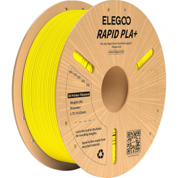 Elegoo Rapid PLA+ 3D spausdintuvo gija, 1.75 mm, geltona, 1 kg