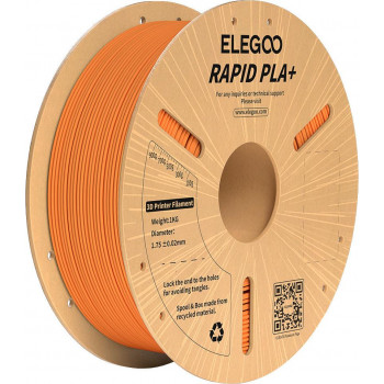 Elegoo Rapid PLA+ 3D spausdintuvo kaitlentė, 1,75 mm, oranžinė, 1 kg