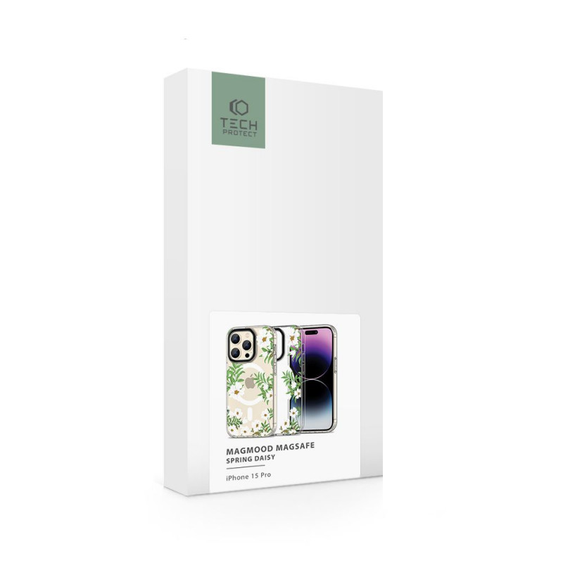 Tech-Protect MagMood MagSafe dėklas Apple iPhone 15 Pro, Spring Daisy (THP2327)