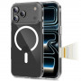 Tech-Protect Flexair Hybrid CC MagSafe dėklas, skirtas Apple iPhone 17 Pro Max, permatomas