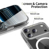 Tech-Protect Flexair Hybrid CC MagSafe dėklas, skirtas Apple iPhone 17 Pro Max, permatomas