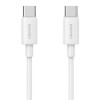 USAMS CC339 T76 45W GaN USB-C sieninis įkroviklis su SJ711 USB-C–USB-C kabeliu (1 m), baltas