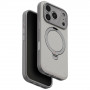 UNIQ Elix 360 Rotating Kickstand dėklas Apple iPhone 18 Pro / 17 Pro, šviesiai pilkas