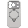 UNIQ Elix 360 Rotating Kickstand dėklas Apple iPhone 18 Pro / 17 Pro, šviesiai pilkas
