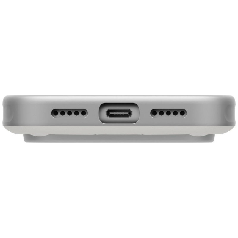 UNIQ Elix 360 Rotating Kickstand dėklas Apple iPhone 18 Pro / 17 Pro, šviesiai pilkas