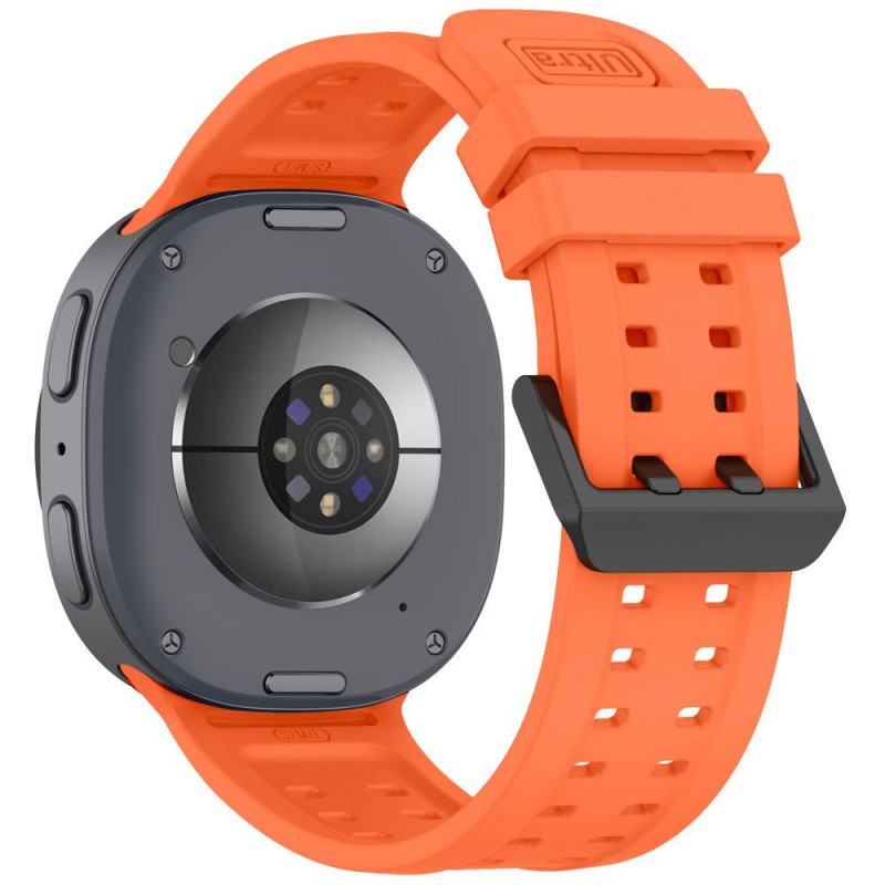 Tech-Protect Silicone Air apyrankė, skirta Samsung Galaxy Watch 8 / 9 / Classic 40 / 44 / 46 mm, Tangerine Orange
