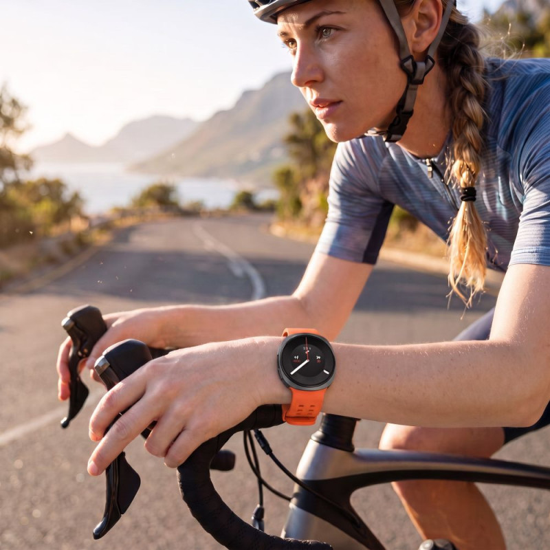 Tech-Protect Silicone Air apyrankė, skirta Samsung Galaxy Watch 8 / 9 / Classic 40 / 44 / 46 mm, Tangerine Orange