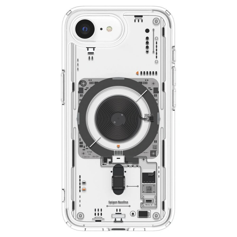 Spigen Ultra Hybrid Mag MagSafe Neo One permatomas dėklas Apple iPhone 17e / 16e