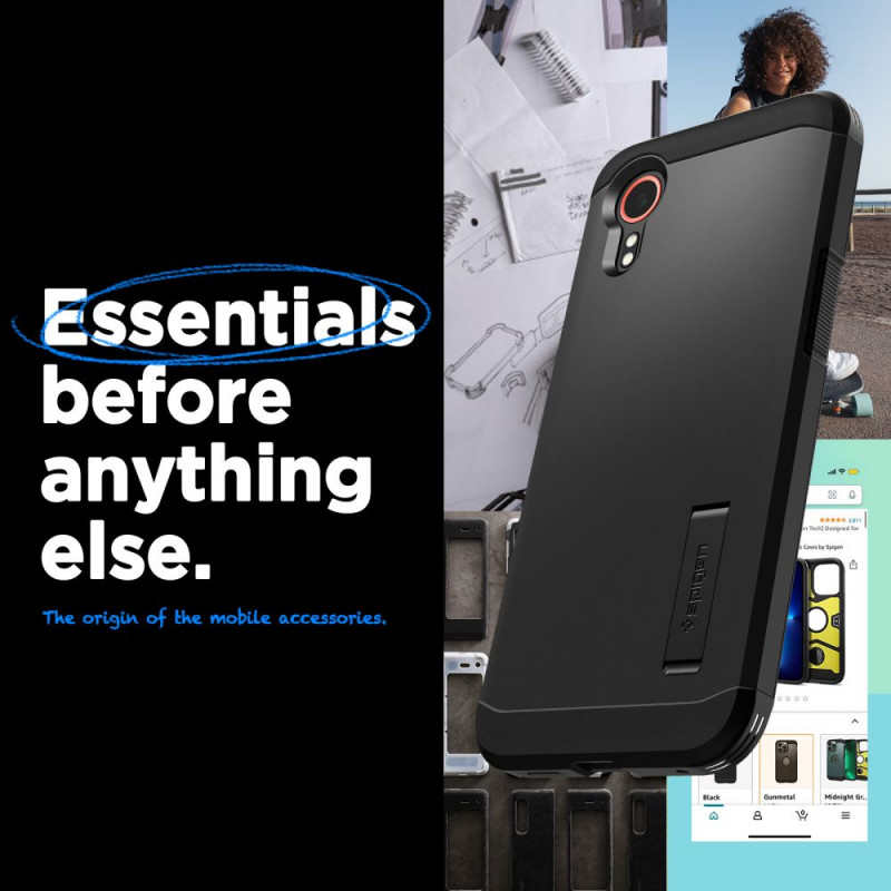 Spigen Tough Armor (ACS07505) dėklas Samsung Galaxy XCover7, juodas