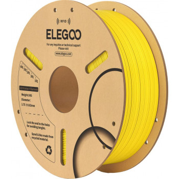 Elegoo PLA RFID 3D spausdintuvo filamentas, 1.75 mm, 1 kg, geltonas (50.203.0816)