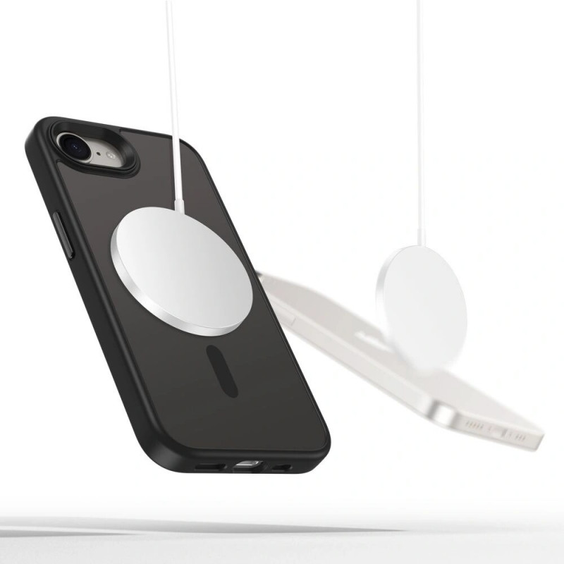 Tech-Protect Magmat MagSafe dėklas Apple iPhone 17e / 16e, matinė juoda