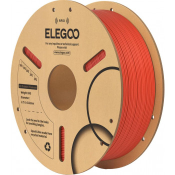 Elegoo PLA RFID 3D spausdintuvo filamentas, 1.75 mm, 1 kg, raudonas (50.203.0815)