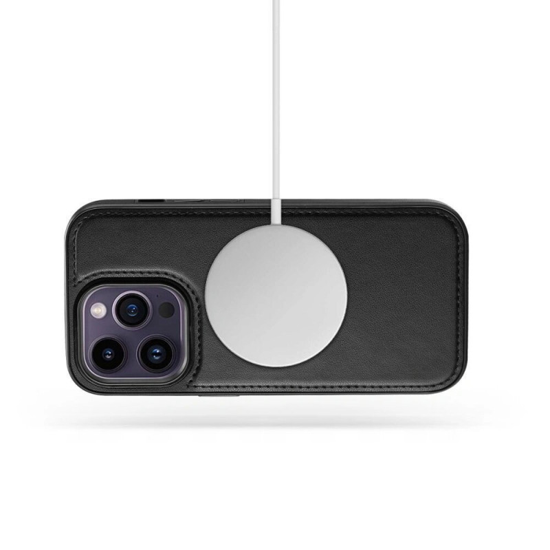 Tech-Protect Wallet MagSafe dėklas Apple iPhone 17e / 16e, Matte Black