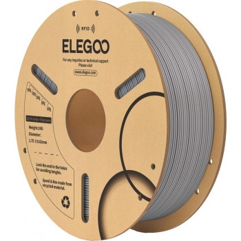 Elegoo PLA RFID 3D spausdintuvo kaitlentė, 1,75 mm, 1 kg, pilka (50.203.0814)