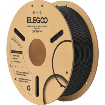 Elegoo PLA RFID 3D spausdintuvo kaitmena, 1.75 mm, 1 kg, juoda (50.203.0812)