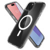 Spigen Ultra Hybrid Mag dėklas su MagSafe, skirtas Apple iPhone 15, baltas