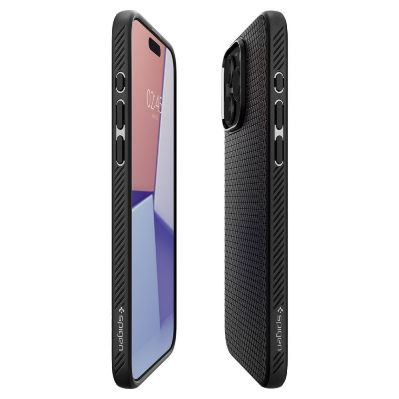 Spigen Liquid Air (ACS06704) dėklas Apple iPhone 15 Pro, matte black