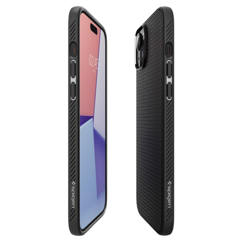 Spigen Liquid Air Spigen dėklas, skirtas Apple iPhone 15 Plus / 14 Plus, matte black