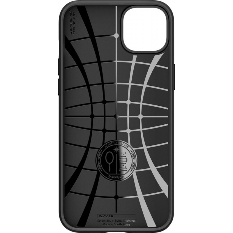 Spigen Liquid Air matinis juodas dėklas Apple iPhone 14 Plus / 15 Plus telefonui
