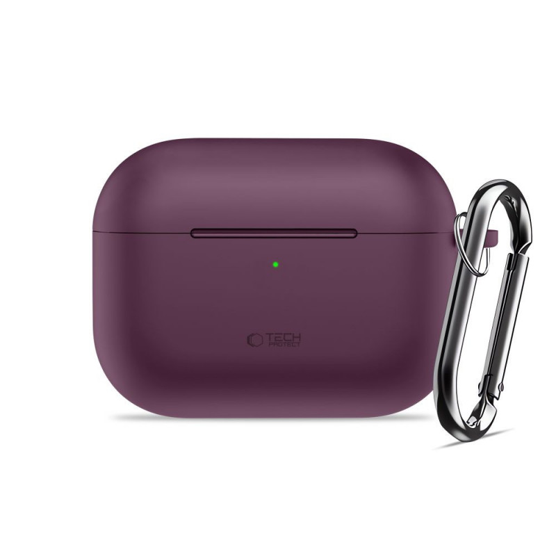 Tech-Protect Silicone Hook THP6103 Apple AirPods Pro 3 įkrovimo dėklo užvalkalas, bordo